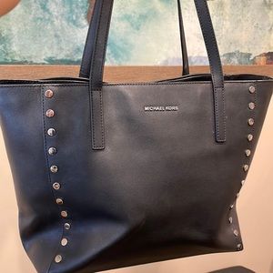 Michael Kors Rivington Black Large Studded Tote